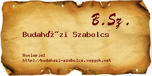 Budaházi Szabolcs névjegykártya